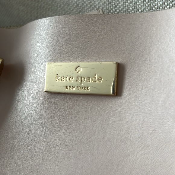 Kate Spade Arbour Hill Caley Almond & Pink Leather Handbag with Shoulder Strap - Picture 6 of 6